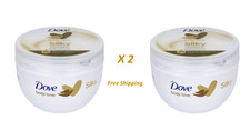 2 X New Dove Body Love Cream Silky Pampering ...