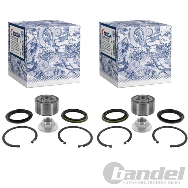 2X Ackoja Radlager Satz Vorne Passend FüR Nissan 300ZX Serena Vanette-image