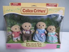 Calico Critters Yellow Labrador Family NEW
