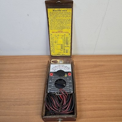 Vintage IBM VOM-2A Analog Multimeter by Int'l Instruments with Case **READ**