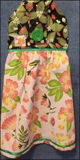  NEW Handmade Strawberries  Blossoms Hanging Kitchen Hand Towel 3432