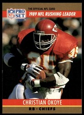 1990 Pro Set Christian Okoye Kansas City Chiefs #9