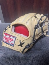 Rawlings Wizard Outfield Baseball Glove Right Hand Camel/Black Size 1