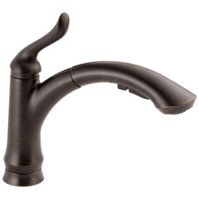 Delta Linden Single Handle Pull-Out Kitchen Faucet, Venetian Bronze -...