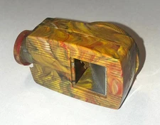 Vintage QT Viewer 79353 Patent Pending Brown Marbled Viewer Complete Image Wheel