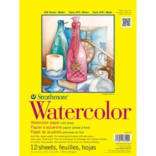 Strathmore 300 Series Watercolor Paper Pad 9x12"