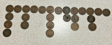 King George VI Half Penny Coins 1938-1952 Job lot 26 Coins