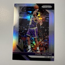 2018-19 Panini Prizm Karl Malone #75 Prizm Refractor - Utah Jazz