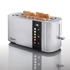 Quest Digital 4 Slice Toaster / Long Slots, 6 Browning Levels / 1500W