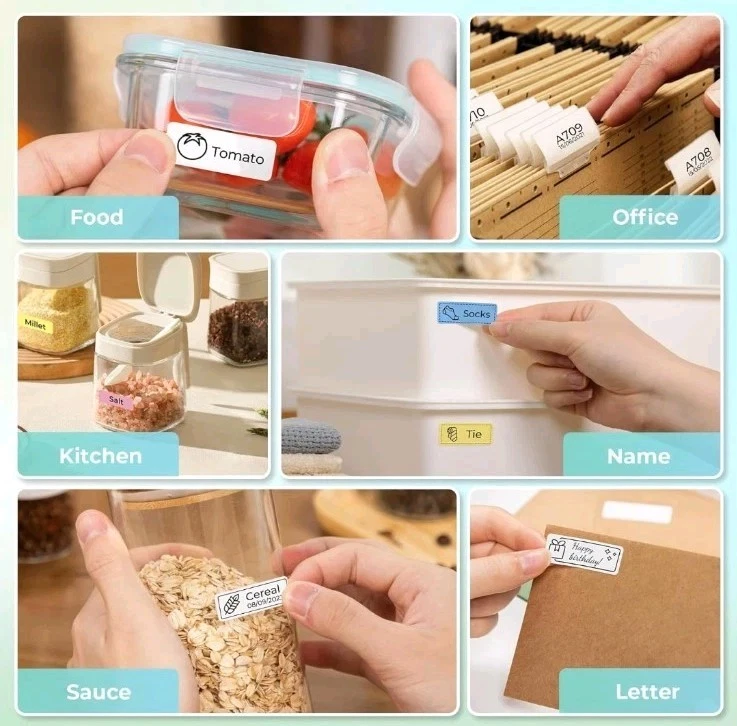 Bluetooth Label Maker Machine P21 with Tape - Wireless Mini Portable Nelko Printer
