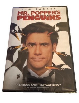 Mr. Popper's Penguins DVD 2011 Jim Carrey New Sealed Movie PG Funny Widescreen