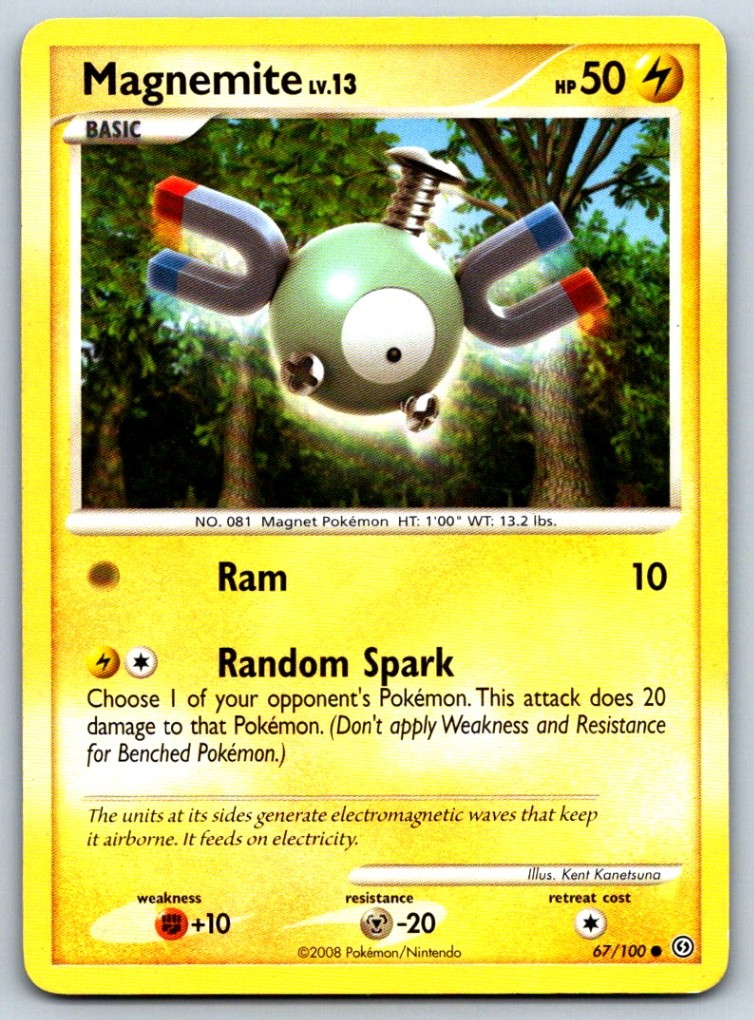 Magnemite (67) - Stormfront 67/100 Vintage Pokemon Card LP