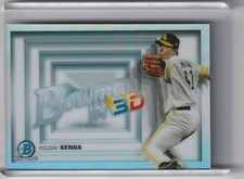 2022 BOWMAN CHROME #3DB-6 KOUDAI SENGA REFRACTOR FUKUOKA HAWKS 7265
