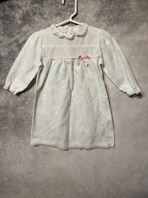 Vintage Toddler Baby Girl Nightgown Nightie Pajamas Size 2T