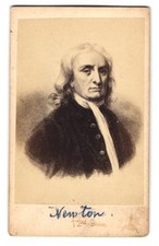 Photograph Portrait Isaac Newton, Physicist and Astronomer 