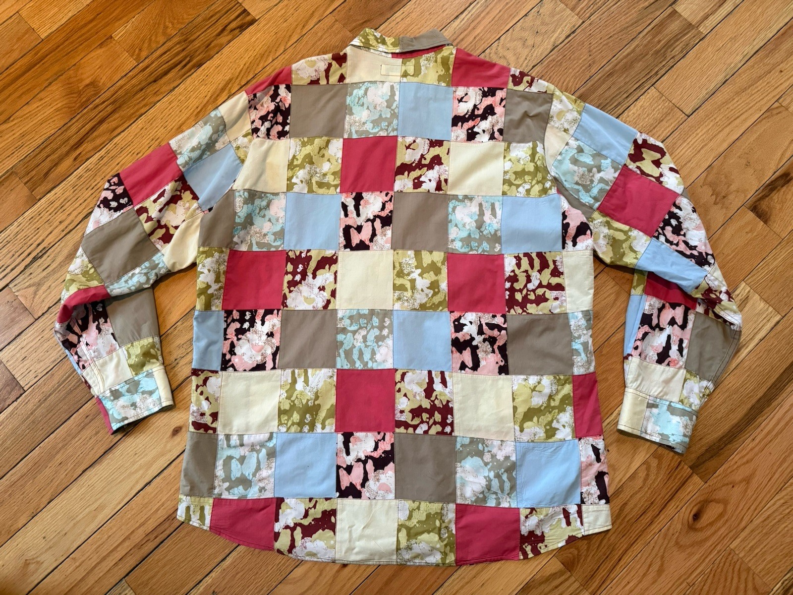 J. Crew Allover Patchwork Button Down Casual Prep… - image 6