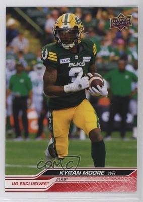 2024 Upper Deck CFL Exclusives 55/100 Kyran Moore #31 1d3