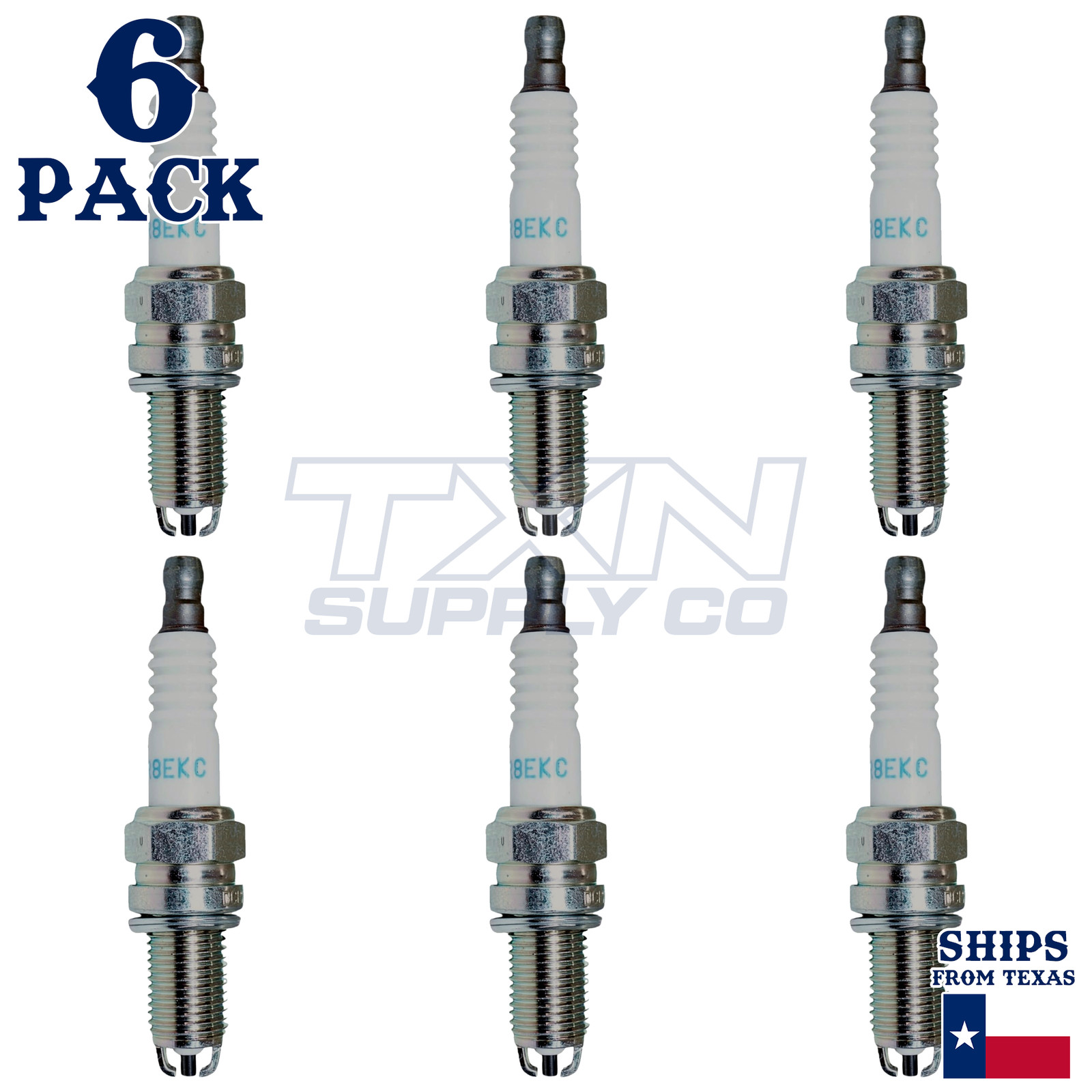 NGK 7168 DCPR8EKC Spark Plugs 6 Pack