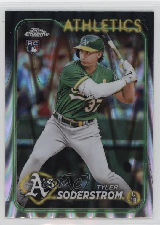 2024 Topps Chrome RayWave Refractor Tyler Soderstrom #298 Rookie RC 6u5