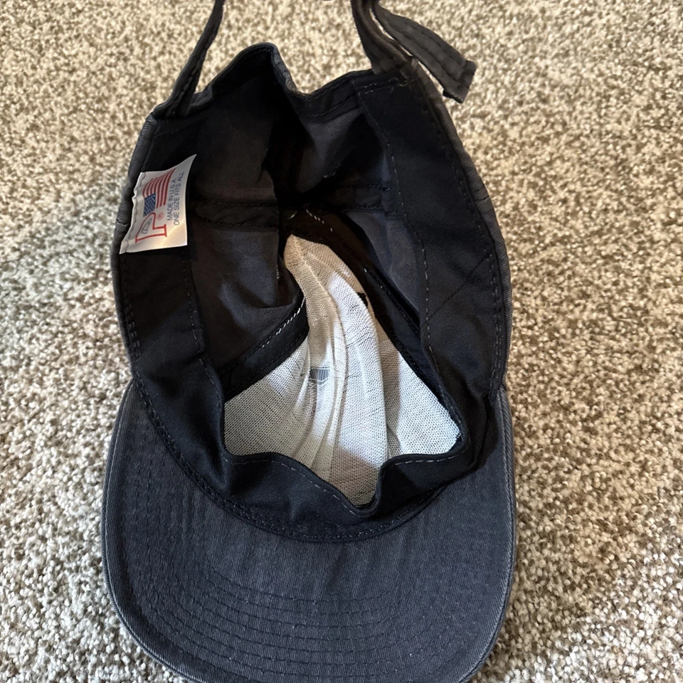 CHEVROLET CORVETTE ГОНКИ VTG 90-х годов Y2K выцветший черный шляпа регулируемый взрослый один размер - Изображение 2 из 4