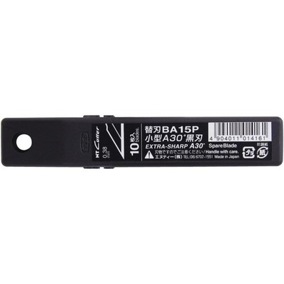 9mm Snap-Off Extra-Sharp Precision Blades, 30 Degree, Black, 10-Blade/Pack, 1...