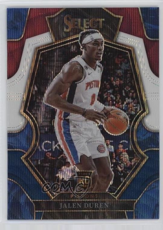 2022-23 Panini Select Premier Level Tri-Color Prizm Jalen Duren #176 1p66