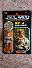 UNPUNCHED  MOC 1984 Star Wars Power of The Force LUKE SKYWALKER in BATTLE PONCHO