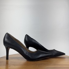 Womens Sam Edelman Vienna Pointed Toe Leather Black Formal Pumps Size 10 M GUC