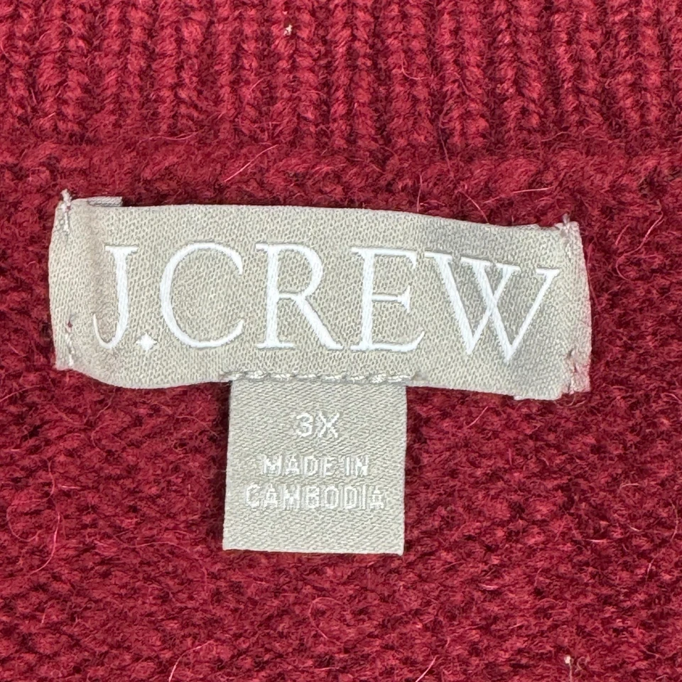 Cárdigan Suéter J Crew Tejido con Cable para Mujer 3X Botones Dorados Relajado Merino Alpaca Foto 3 de 4