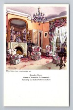 Hyde Park NY-New York, Dresden Room Home of Franklin Roosevelt Vintage Postcard