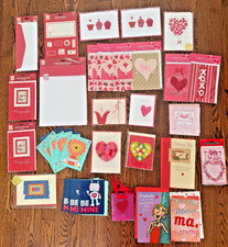 Lot of Papyrus Schurman Handmade Valentines Cards LOVE Stationery Valentine