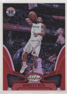 2018-19 Certified Mirror Red 68/299 Bradley Beal #146 he4