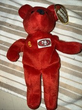 NFL Salvino's Bammers San Francisco Steve Young 8 Red Plush Beanie Bear NEW tag