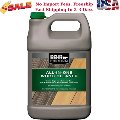 #ad BEHR PREMIUM 1 gal. All In One Wood and Deck Cleaner 06301N $12.62