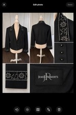 Vintage John Roberts Black Cropped Jacket