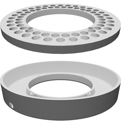 LED Ringlicht 64 LED kompatibel mit Unitron Mikroskop ZSM Profi Modell
