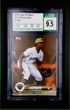 2018 Topps Pro Debut #57 Ke'Bryan Hayes Rookie Orange Parallel #'d /25 CSG 9.5