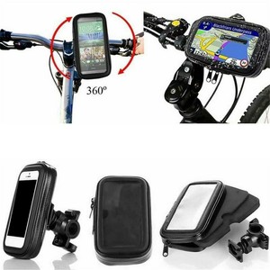 Waterproof Motorcycle Bicycle Cell Phone GPS Holder Bike Handlebar Mount Case