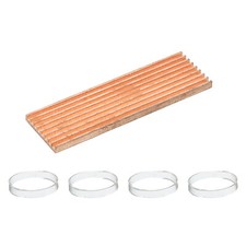 4Stk M.2 Kühlkörper-Kit reines Kupfer 70x21...