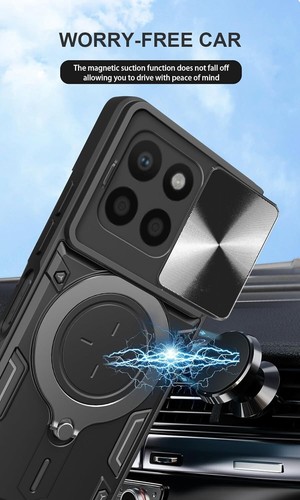 Case For Honor X6B X7B X8B Ring ARMOUR Shockproof Stand Camera Lens Phone Cover - 第 3/11 張圖片