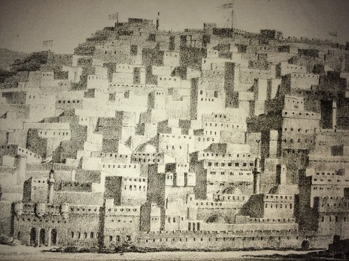 ALGÉRIE. VUE D'ALGER. Lithographie de 1830. - Bild 2 von 3