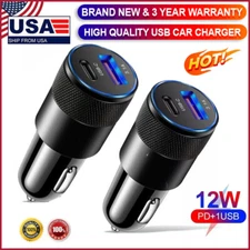 PD USB-C Fast Charging Car Charger Adapter For iPhone  14 13 12 11 Samsung