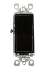 Leviton Decora 15 Amp Single-Pole AC Quiet Rocker Switch Lighting Control Brown