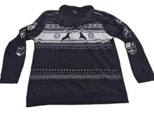 Mountain Ridge Jumper Pullover Men's Black Long Sleeve Size 2XL