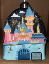 HTF Rare Loungefly Disneyland Sleeping Beauty Castle Mini Backpack NEW