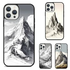 For Apple iPhone Samsung Galaxy Motorola Universal Case literary sketch mountain