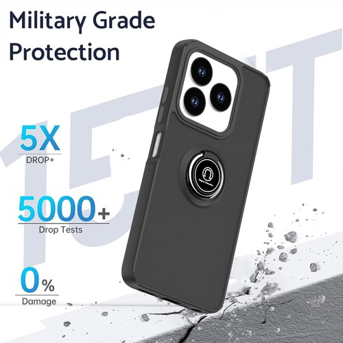 For ZTE Blade V60 Smart, Luxury Hybrid Armor Ring Holder Magnetic Case Cover - Picture 4 of 20