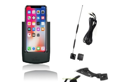 iPhone X ジャング iPhone X XS 11 Pro car cradle with 5db on - glass antenna . iPhone