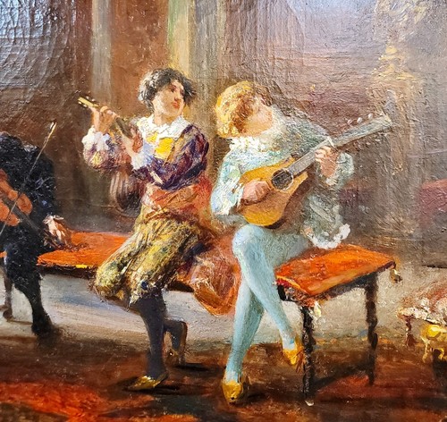 Mario Spinetti - Un concerto privato per la Signora Aristocratica - XIX secolo - Foto 10 di 12