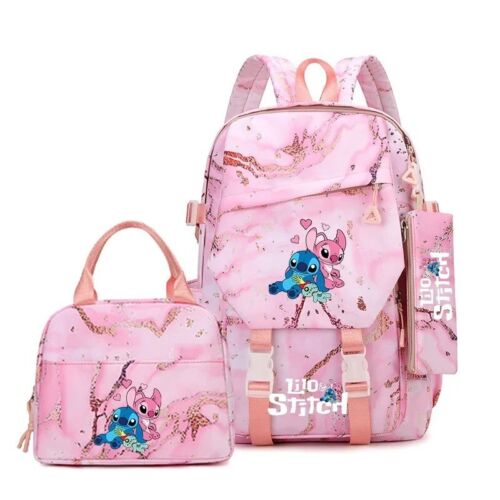 Disney Lilo Stitch Mochila Escolar Set Mochila Niños Niñas Mochila Escolar Bolso - Imagen 5 de 15